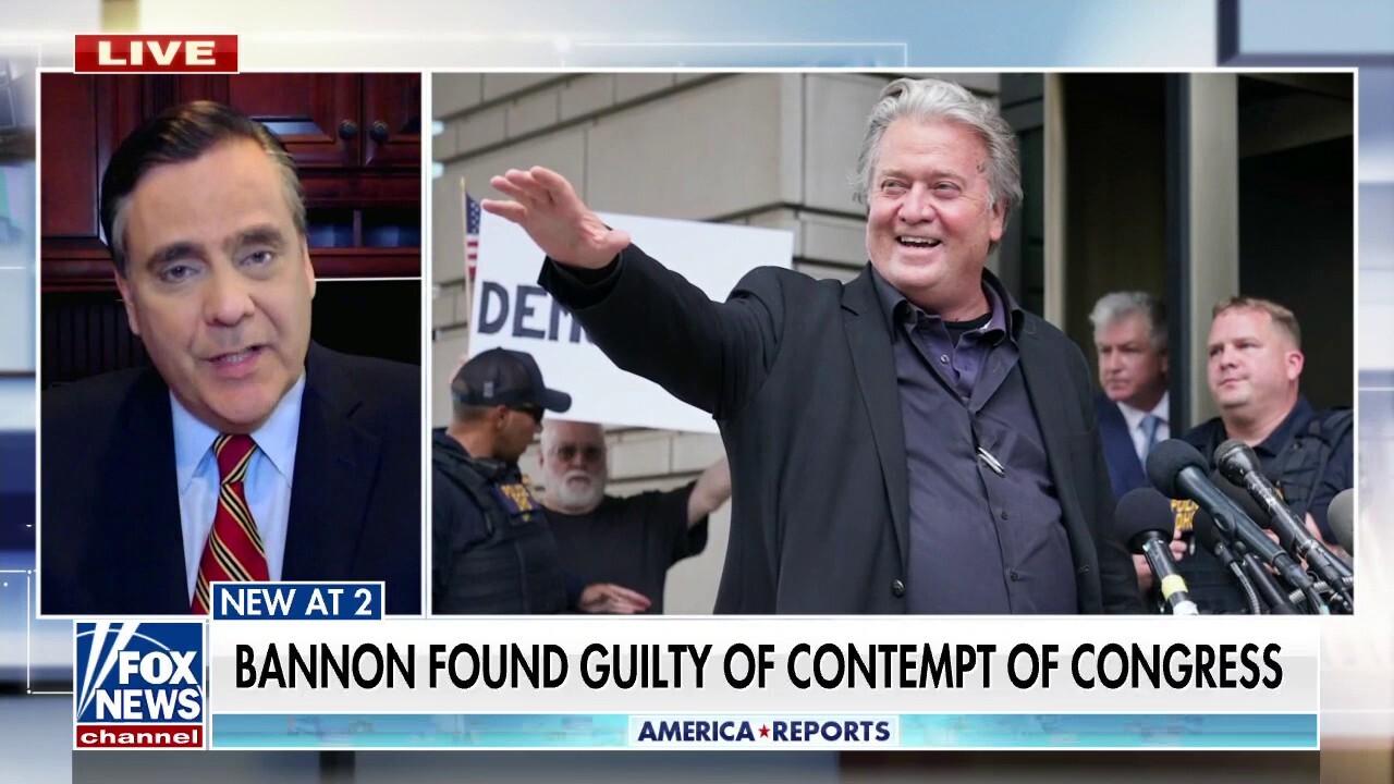 Bannon case 'one of the most predictable convictions': Turley