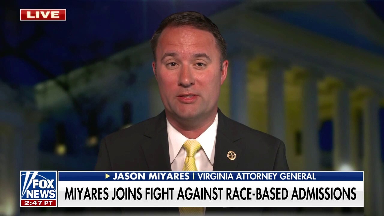 Virginia AG on race-based admissions: 'No one should have their dream denied because of who they are'