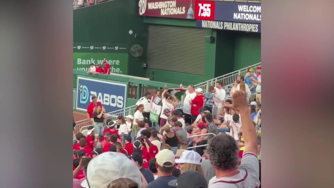 Anti-Israel protesters appear in stands at Congressional Baseball Game