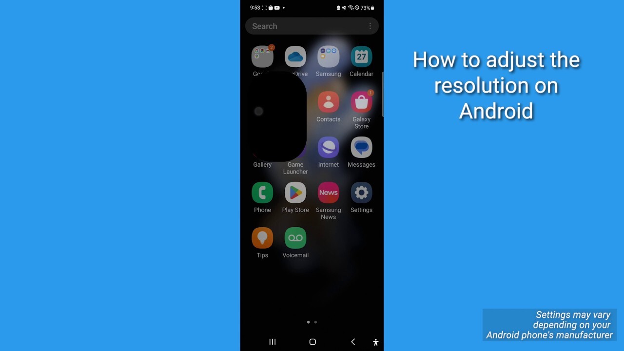 How to adjust the resolution of your phone video