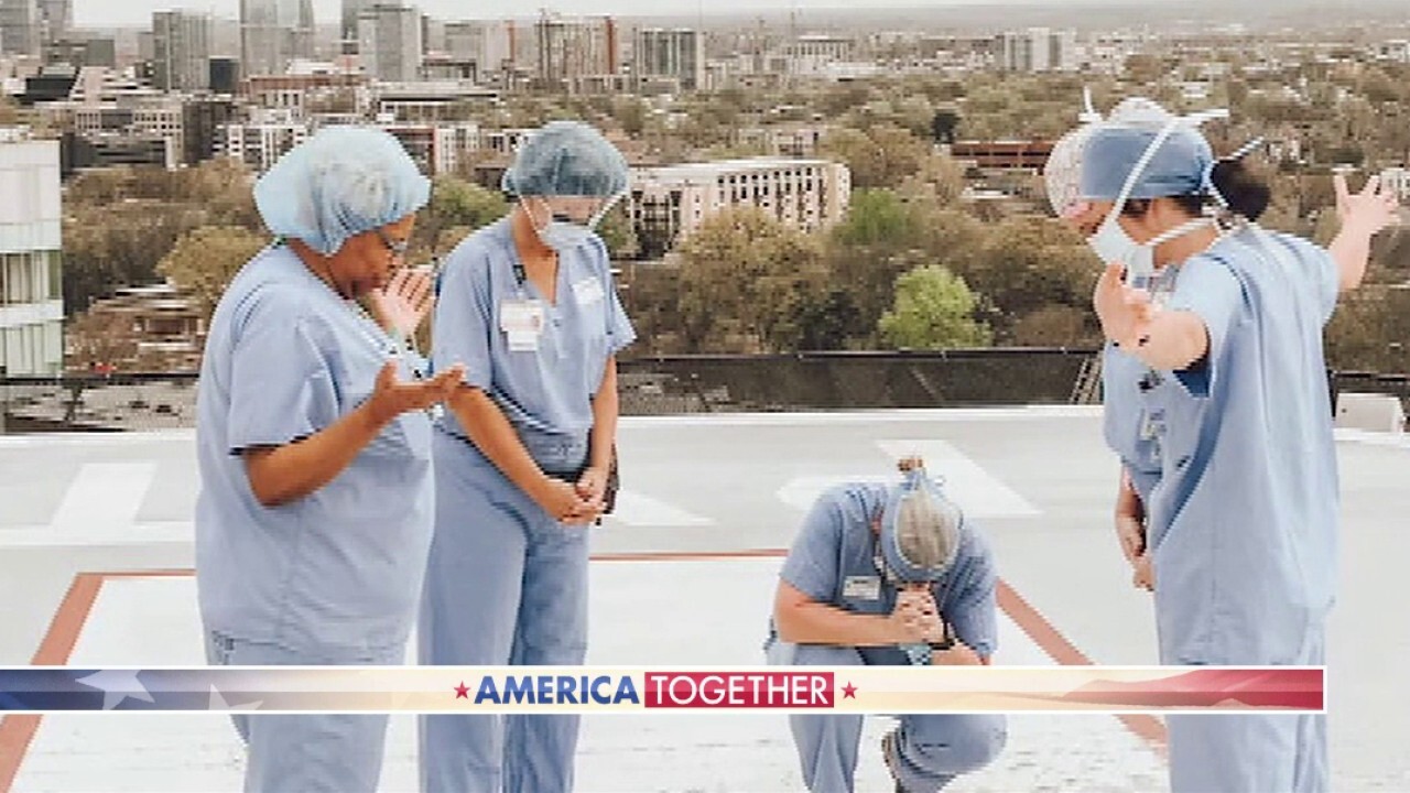 Photo of nurses praying on hospital roof amid coronavirus pandemic goes viral