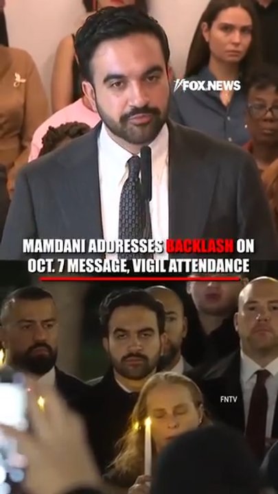 Mamdani addresses protesters who confronted him at October 7 vigil