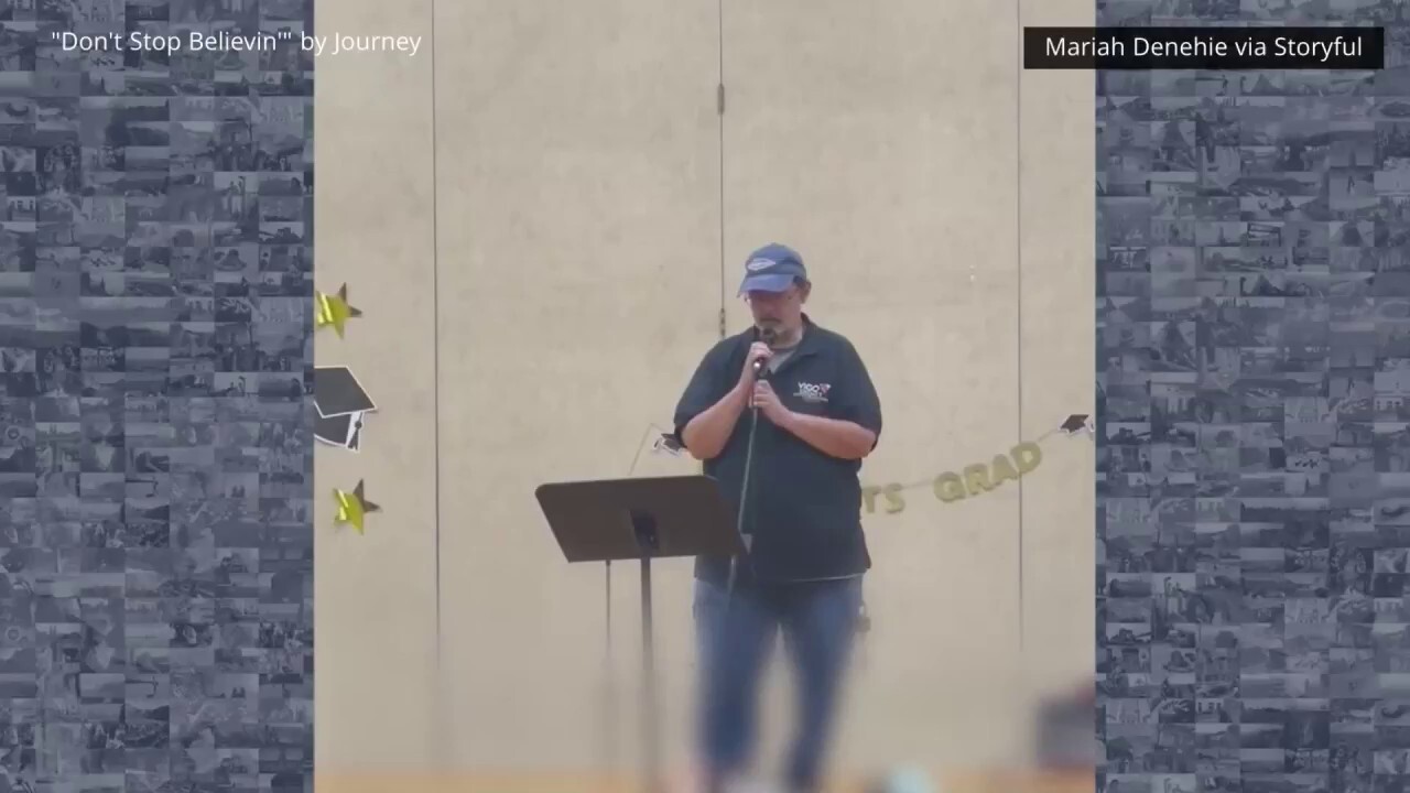 Elementary school janitor goes viral for 'Don't Stop Believin'' performance