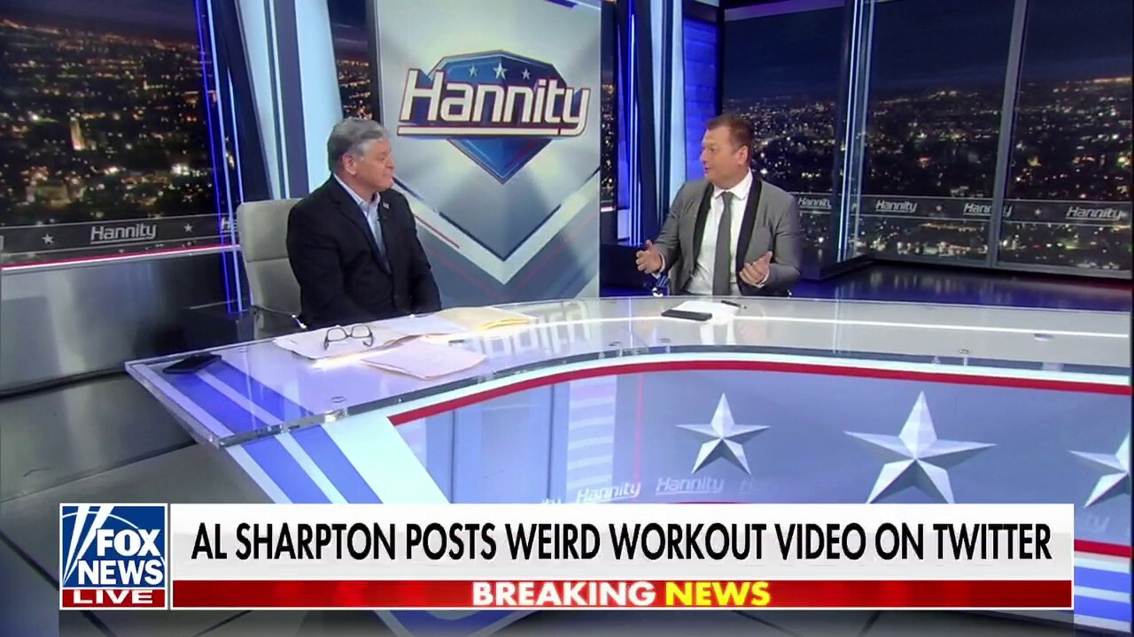 Jimmy reacts to al sharpton s strange workout video on hannity fox