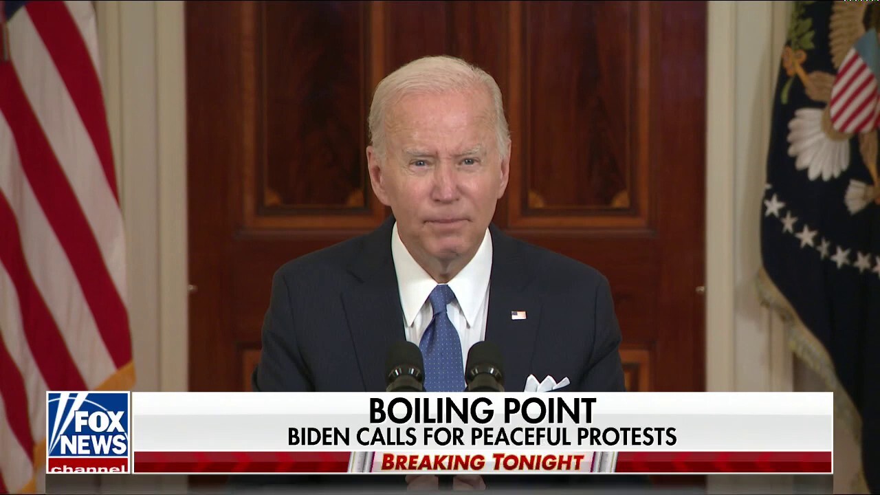 President Biden calls on Americans to refrain from violence following abortion ruling