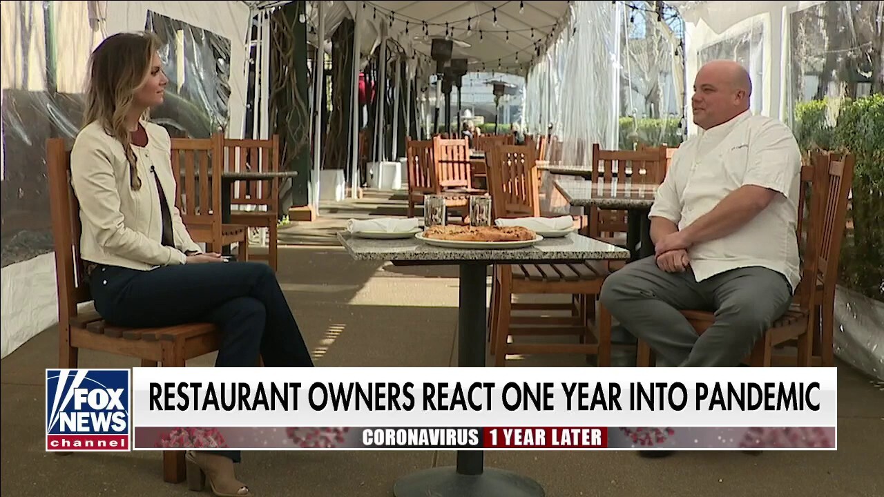 Restaurant owners react one year into coronavirus pandemic