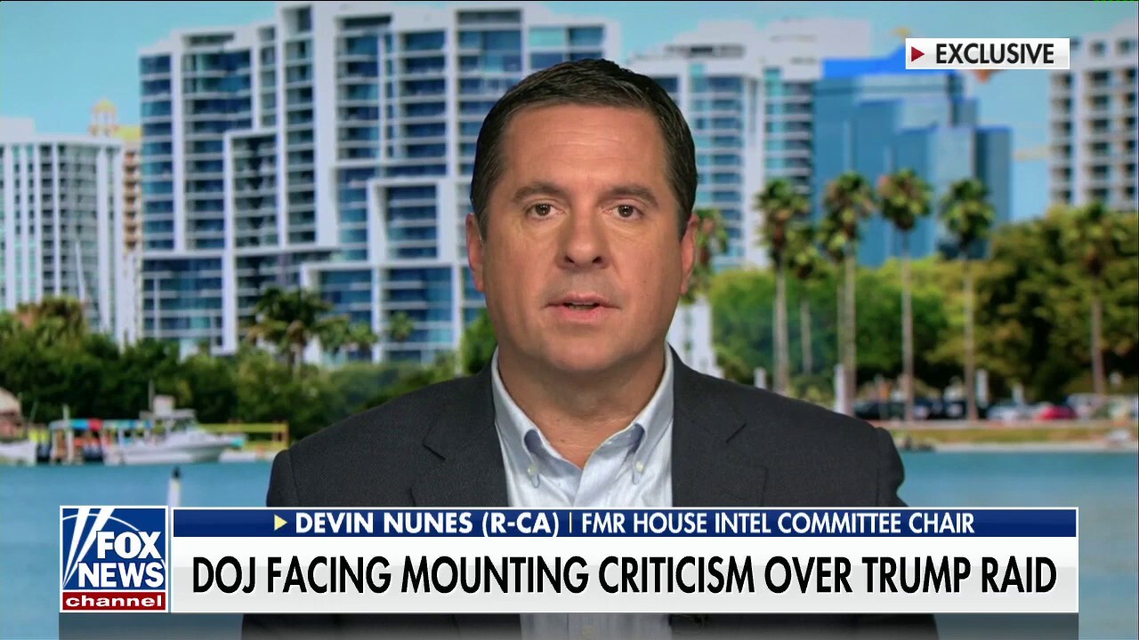 Former Rep. Nunes on Trump home being 'ransacked' by FBI 