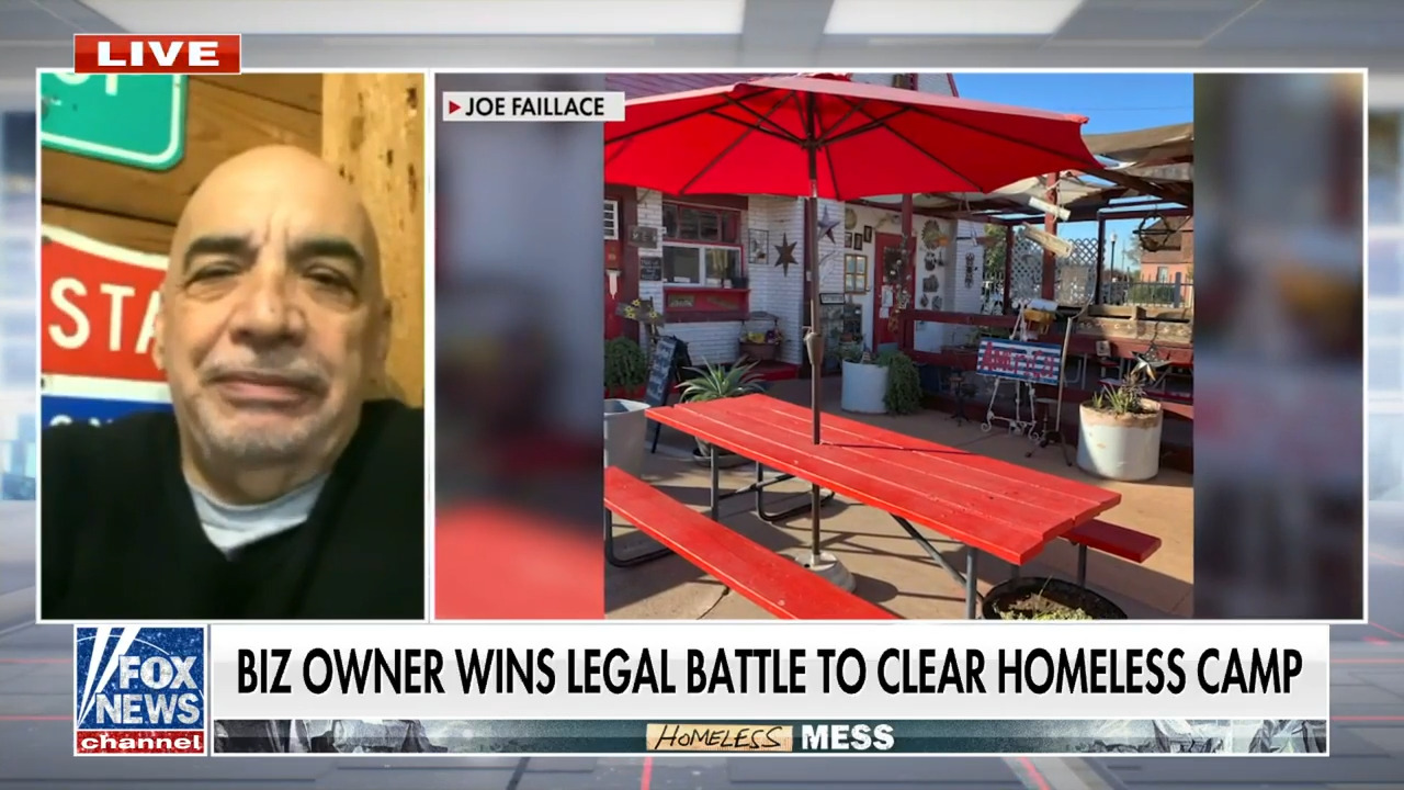 Sandwich shop owner wins battle to clear homeless camp outside store