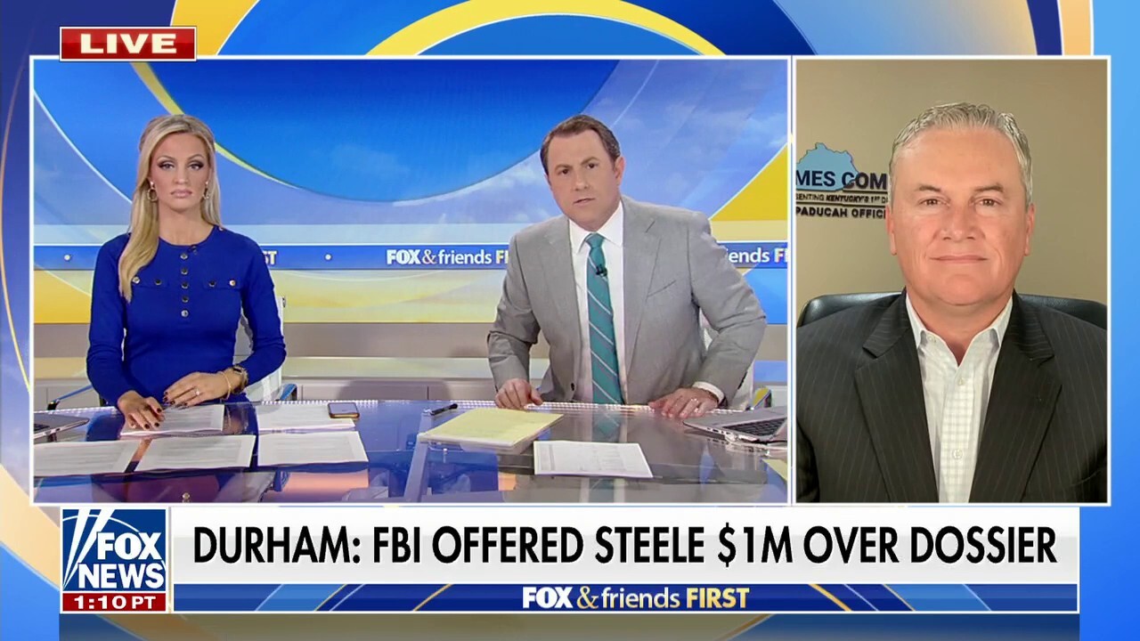 Rep. James Comer reacts to FBI offering Steele $1 million over dossier: 'People need to be held accountable'
