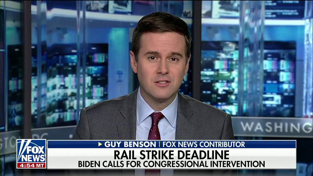 I'm 'struck' by Biden's lack of leadership on potential rail strike: Guy Benson