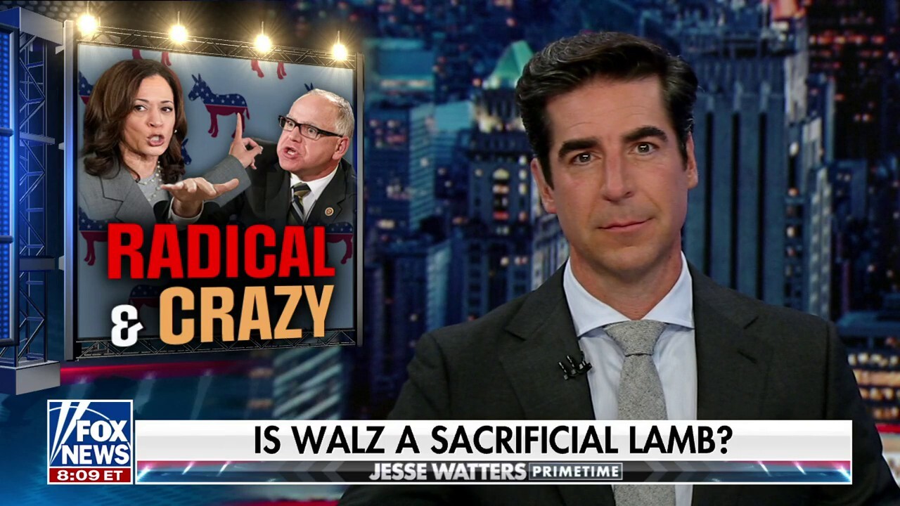  Tim Walz 'looks like Biden, sounds like Bernie’: Jesse Watters