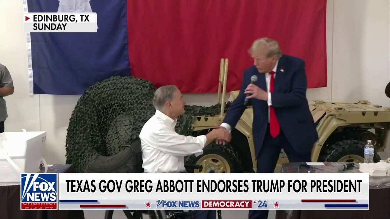 Texas Gov. Greg Abbott endorses Trump in 2024