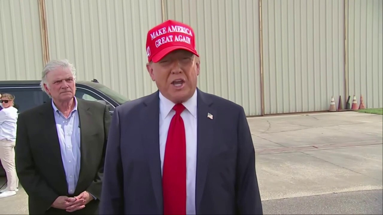 Former President Trump blasts the response by President Biden and Vice President Harris to Hurricane Helene's destruction in the southeast