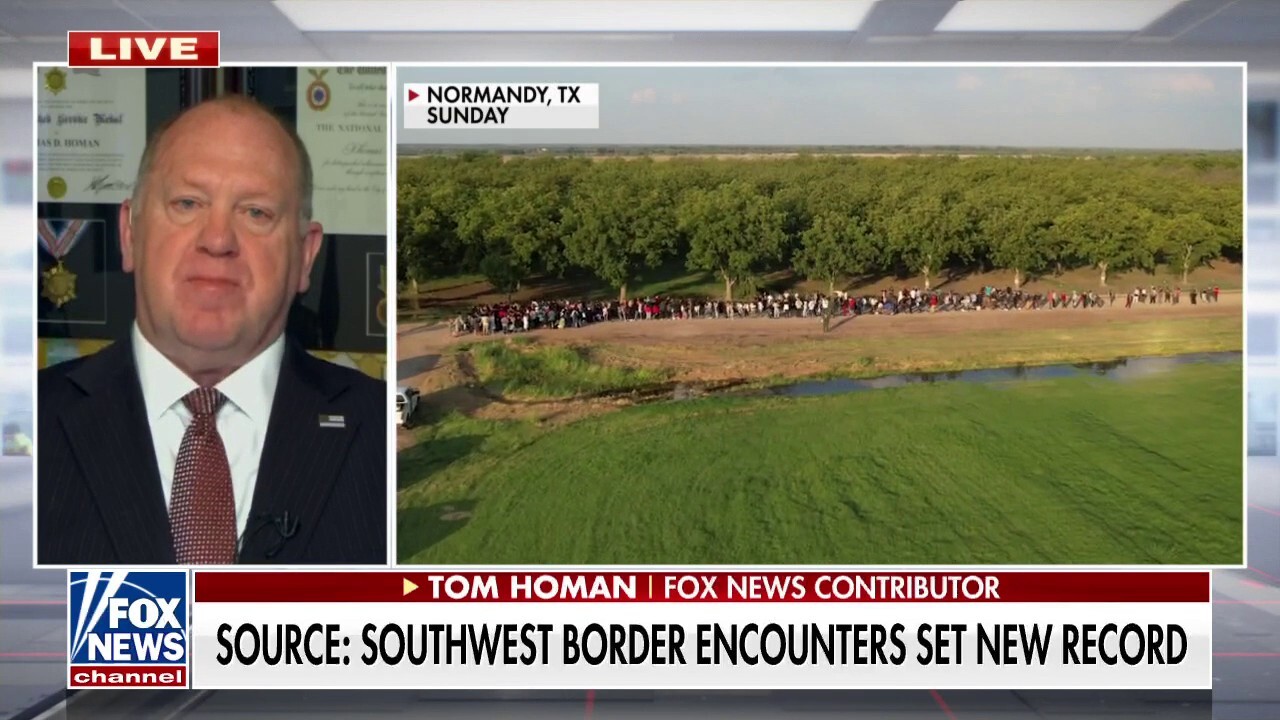 Homan on border crossings hitting 'historic' high: Secretary Mayorkas committed perjury, must be impeached