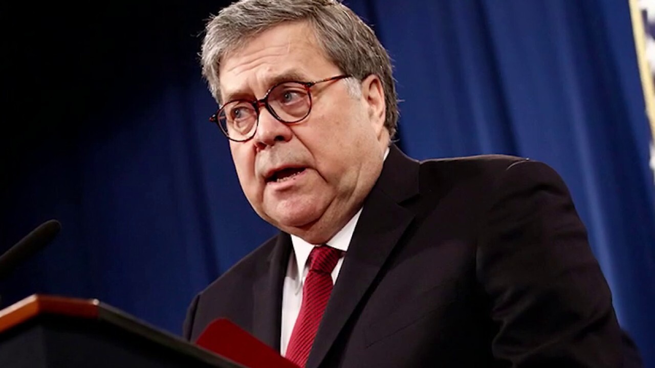 Barr gets criticized for calling Justice Department career prosecutors 'head hunters'