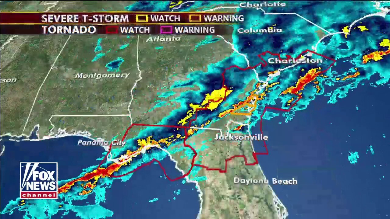 Tornado threat remains as severe weather moves across Southeast