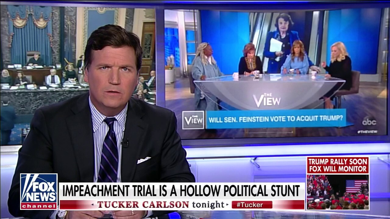 Tucker Carlson mocks 'The View' for contentious interview with Dershowitz