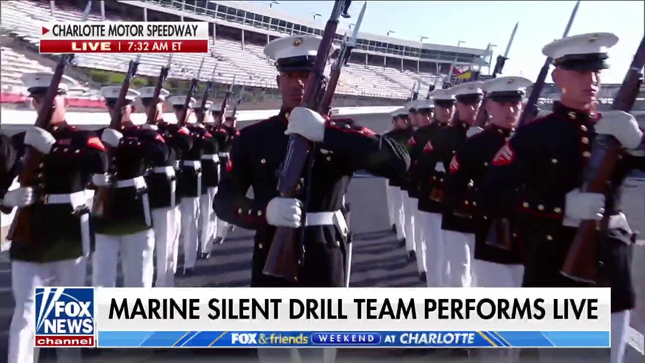Marine Silent Drill Team honors Memorial Day with live performance