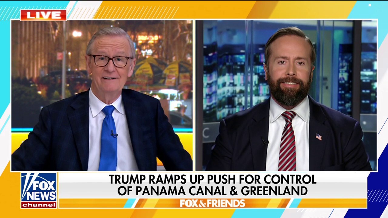 Greenmet CEO Drew Horn joins 'Fox & Friends' to react to President-elect Trump's comments on pushing for control of Greenland and the Panama Canal. 