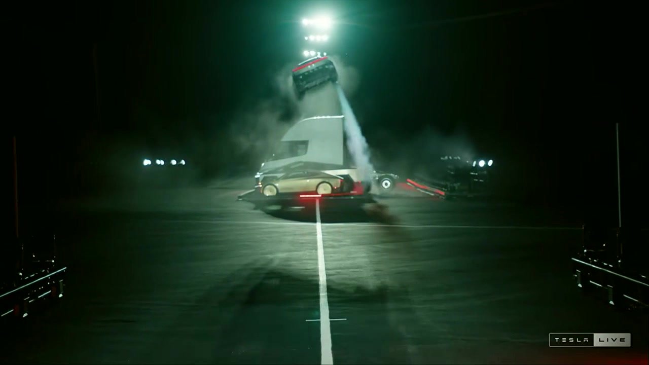 Next-generation Tesla Roadster performs a 'kick flip' flight