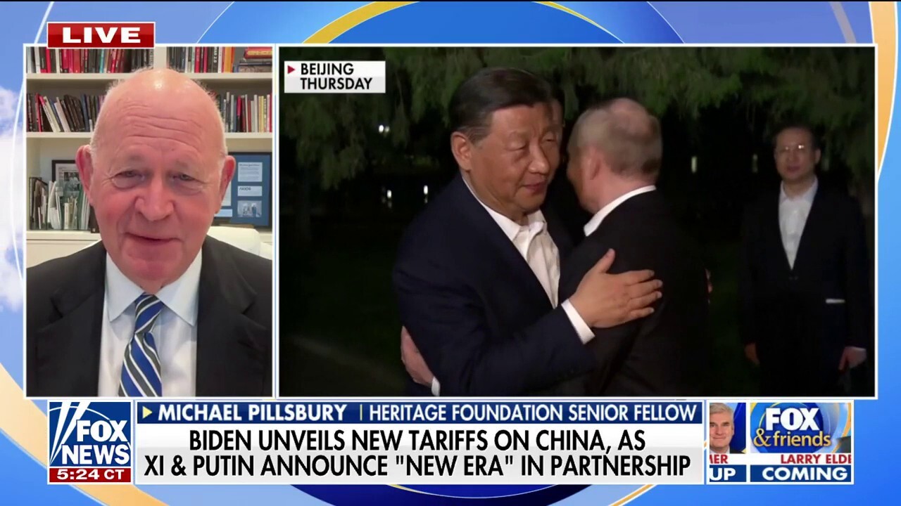 Heritage Foundation senior fellow for China strategy Michael Pillsbury discusses Biden placing new tariffs on China and a 'new era' in partnership announced by Xi Jinping and Vladimir Putin.