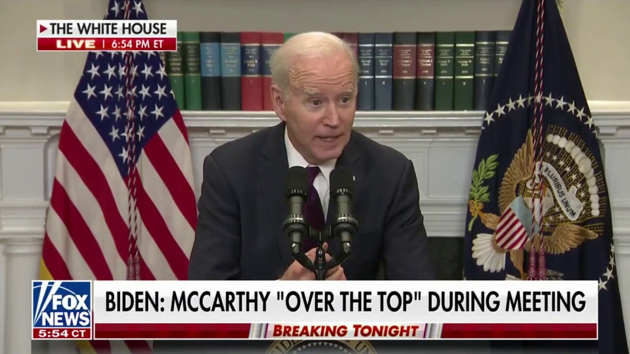 Biden gets heated with reporter after asked about debt ceiling: 'You didn't listen'