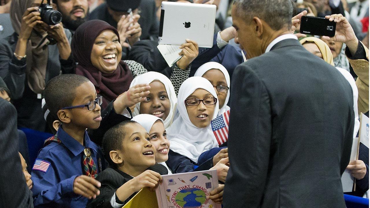POTUS visits mosque with controversial past