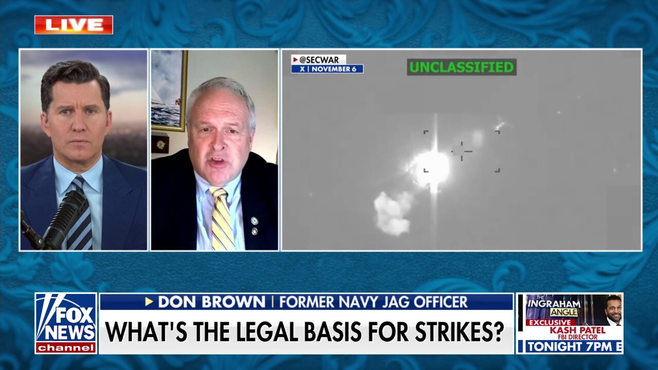 The legal justification for boat strikes goes back to the beginning of the republic, Former Navy officer says