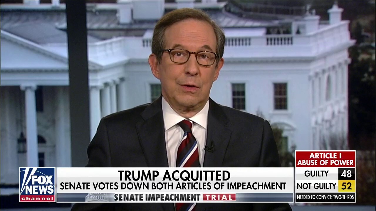 Chris Wallace: Impeachment ends with Trump  'better off' politically 