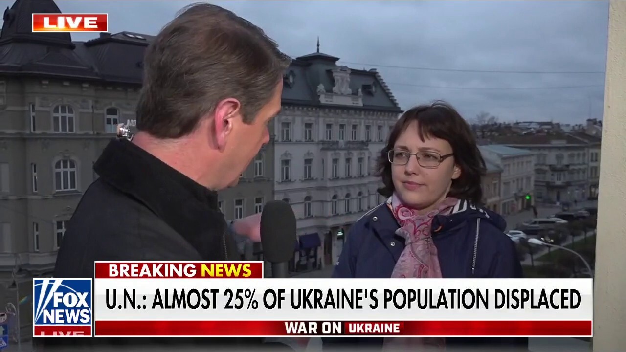 Ukrainian mom describes being displaced from home