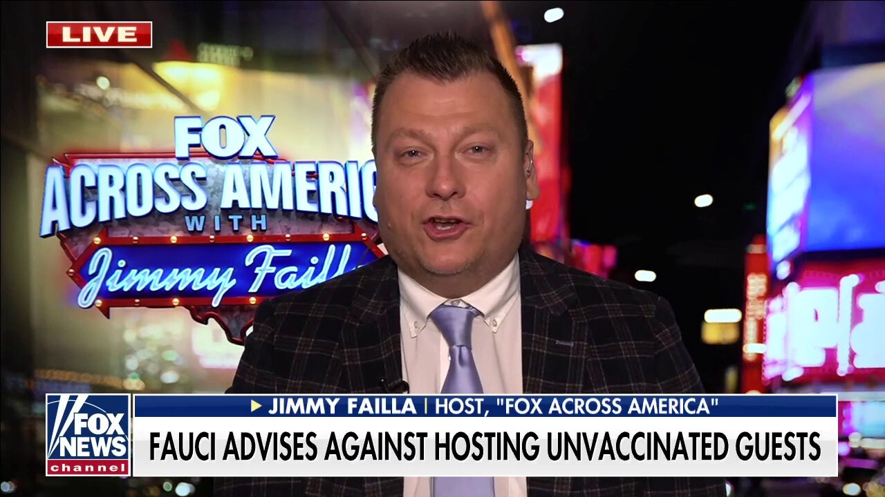 Jimmy Failla on Fauci advising against hosting unvaccinated for Christmas: 'I feel like we are going backwards'