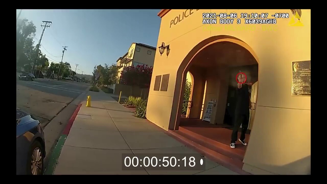 California police bodycam video shows suspect shooting officer before being killed