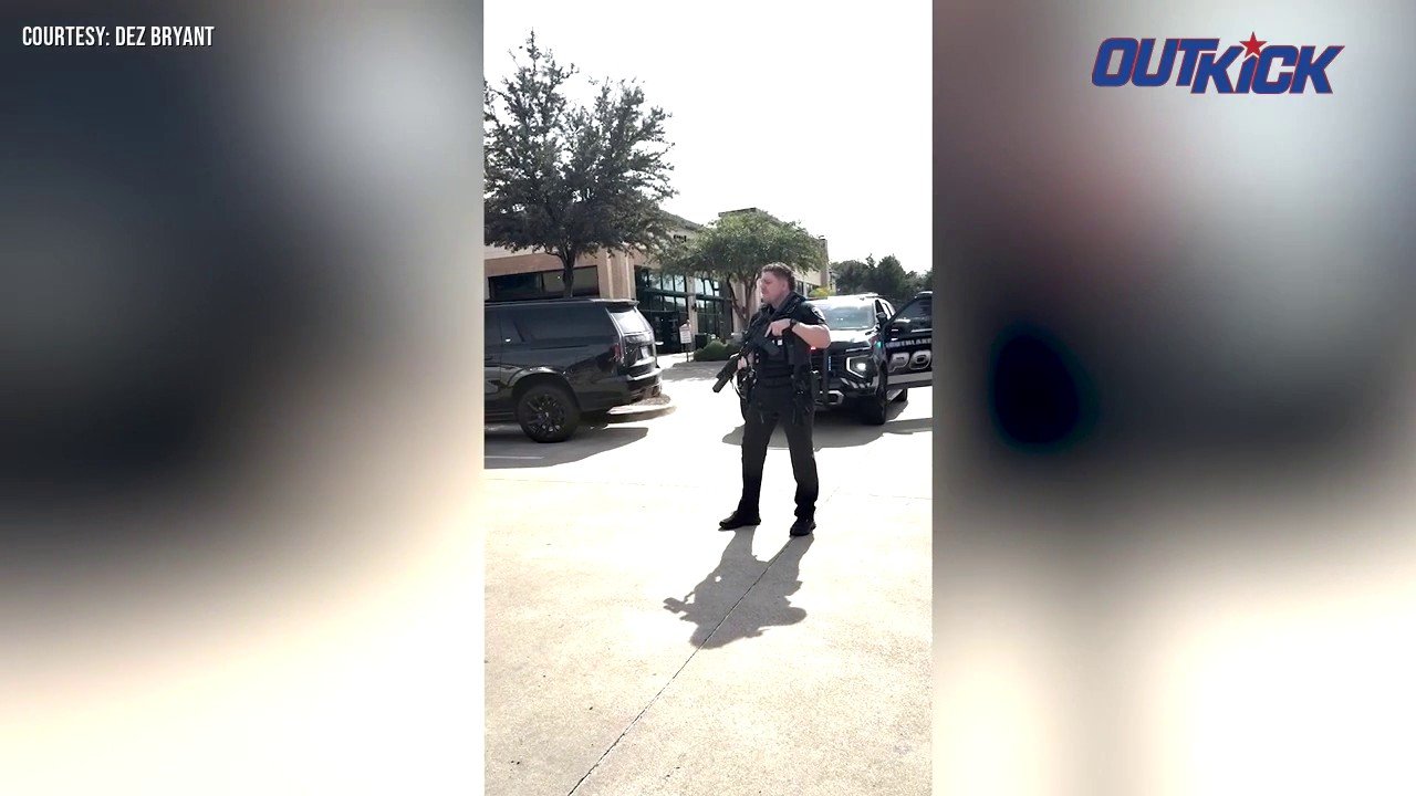 Ex-NFL star Dez Bryant handcuffed on the ground following an incident
