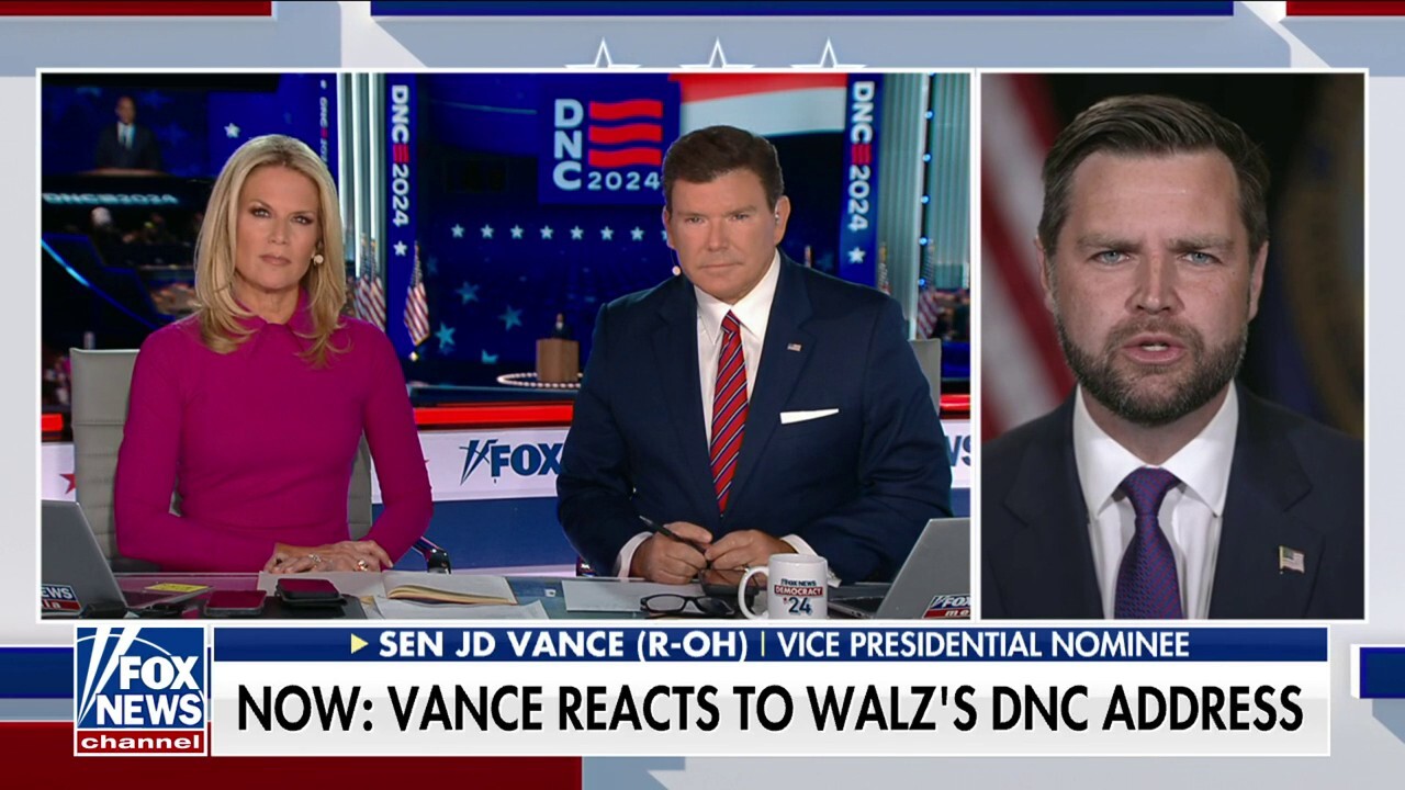 JD Vance responds to Tim Walz' speech