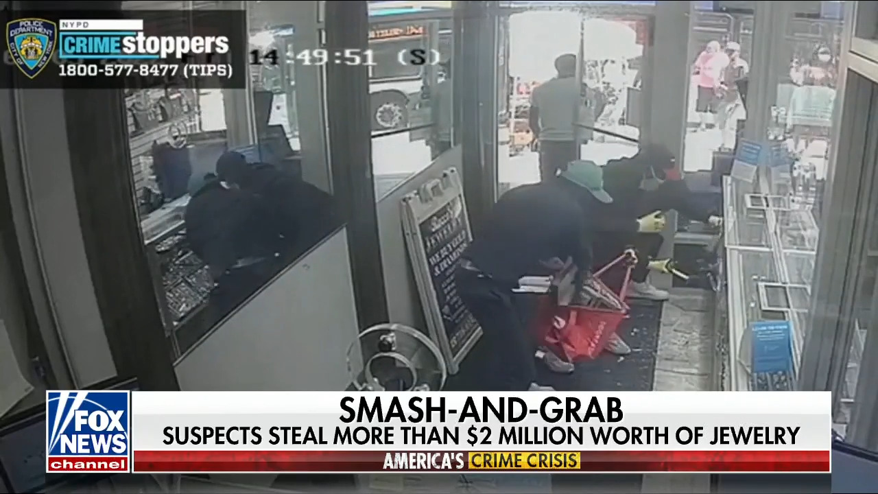 Smash-and-grab results in over $2 million worth of stolen jewelry