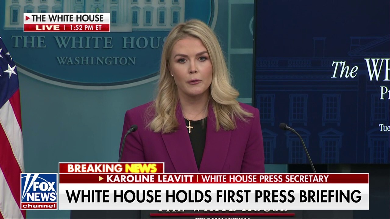 The Trump admin holds its first White House press briefing