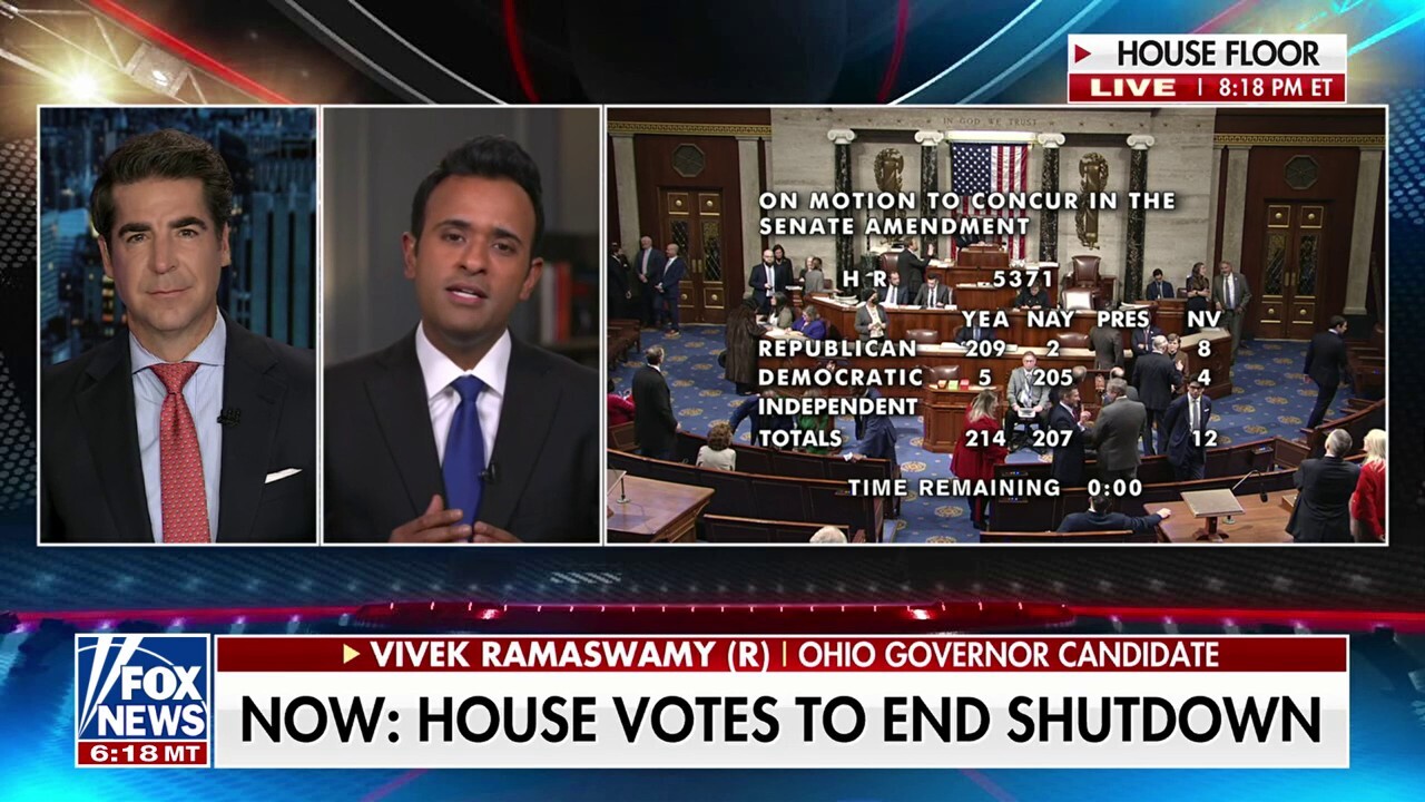 Ohio GOP gubernatorial candidate Vivek Ramaswamy questions the Democratic Party's plan to tackle the nation's debt issue on 'Jesse Watters Primetime.'