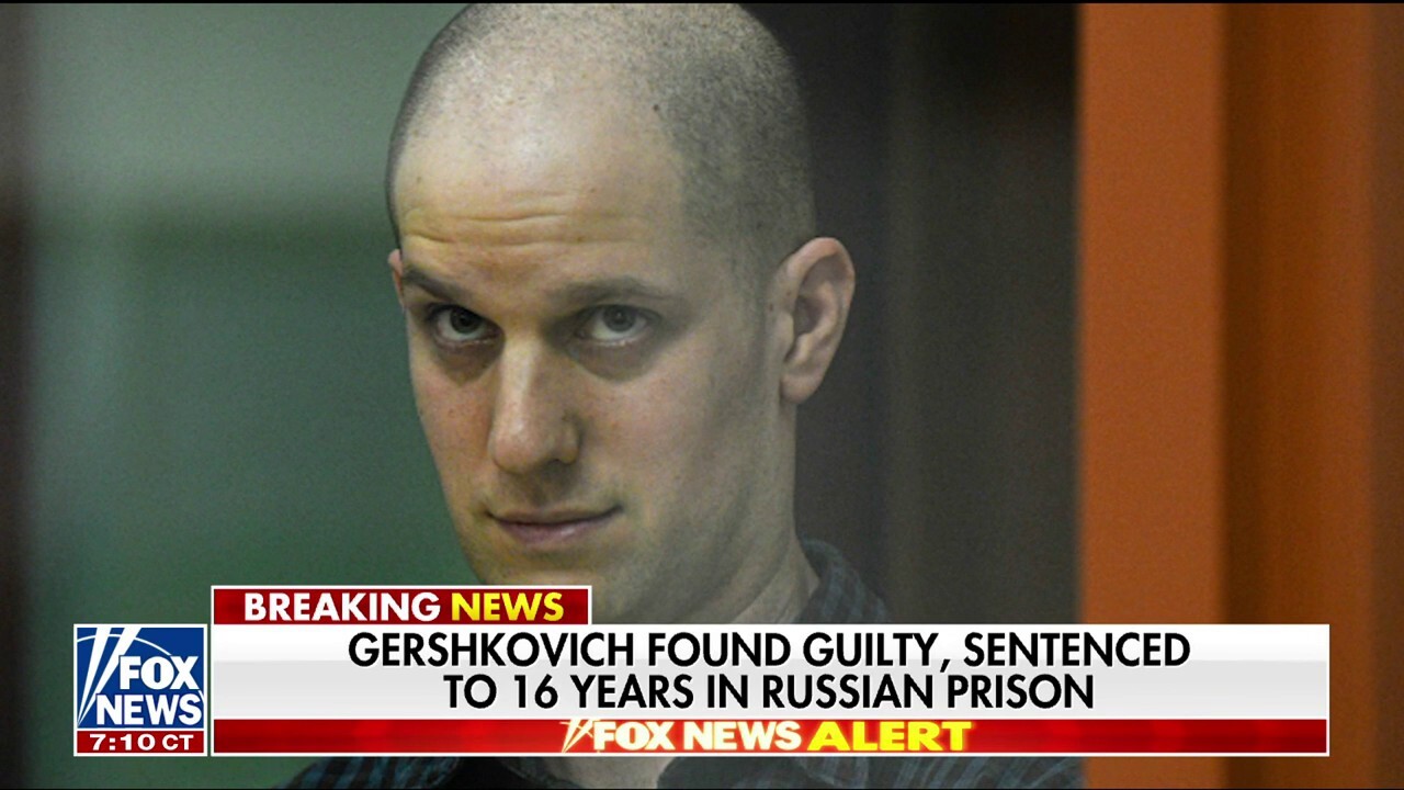 WSJ reporter Evan Gershkovich sentenced to 16 years in Russian prison