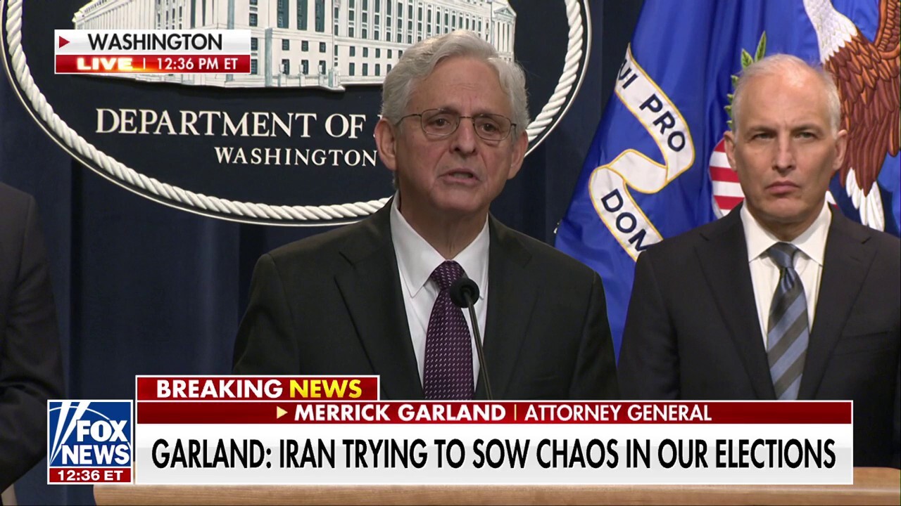 AG Garland confirms Trump targeted in hack attack plot linked to Iran, 3 indicted