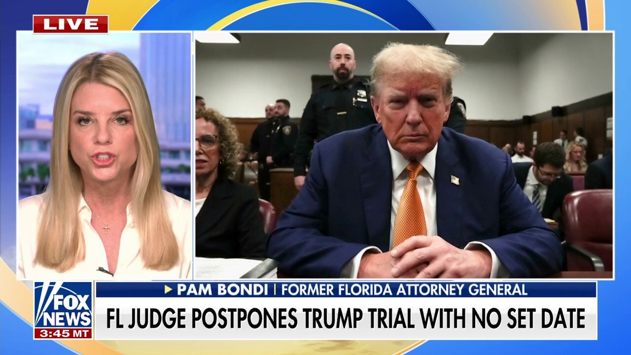 Pam Bondi reacts to judge postponing Trump's classified docs case