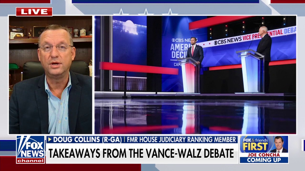 Doug Collins slams Harris-Walz's 'amnesia ticket': 'They've been in power for the last three-and-a-half years'