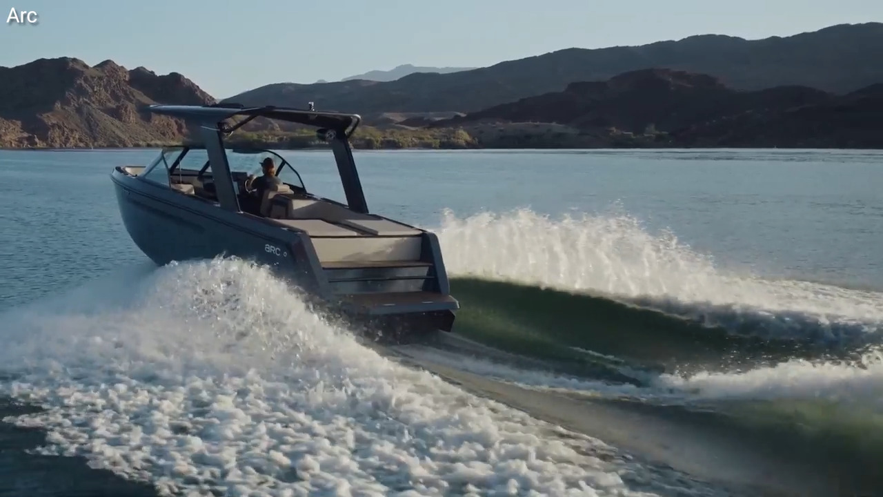 Ready to ride the waves with this electric wake boat?