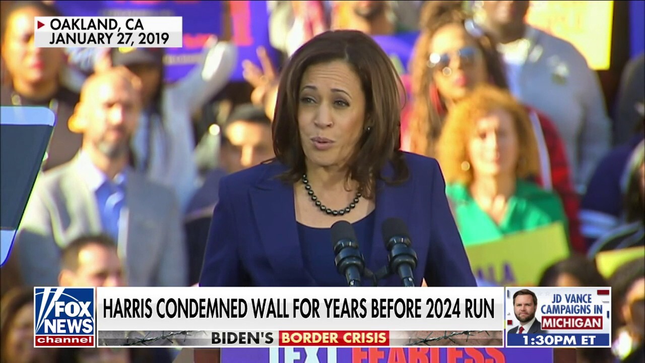 Kamala Harris reverses course on border wall support in new ad