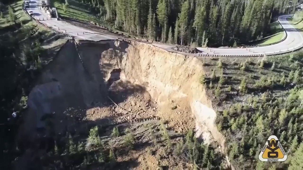 Wyoming's Teton Pass road collapses in 'catastrophic failure'