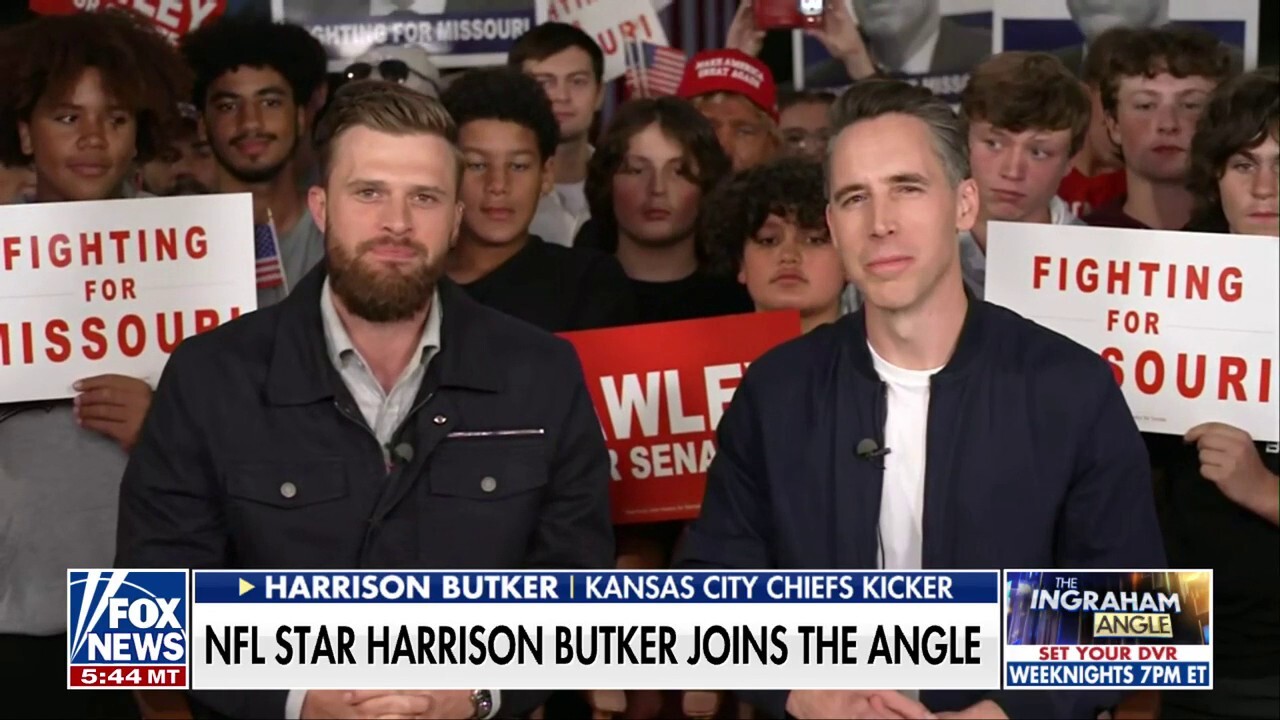 Chiefs kicker Harrison Butker endorses Sen. Josh Hawley: 'He's a family man'