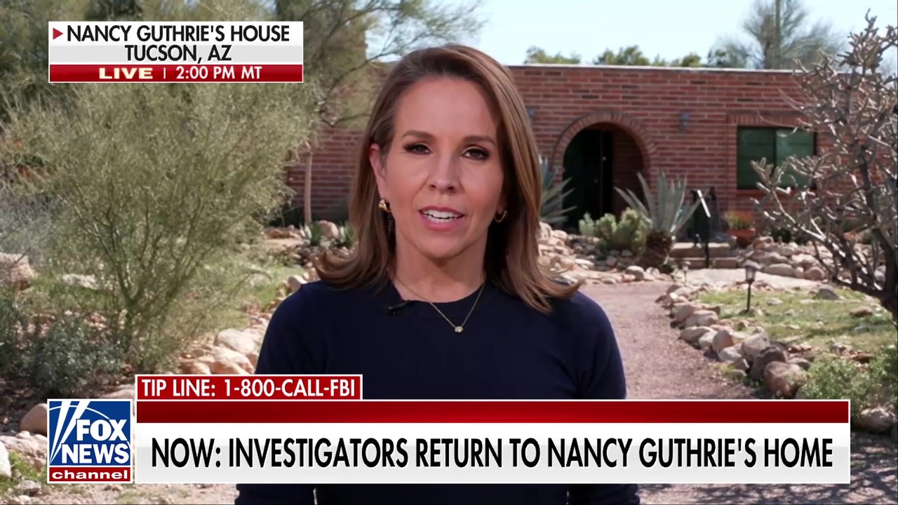 Fox News senior correspondent Alicia Acuna reports on the investigation into the disappearance of Nancy Guthrie from her Tucson, Arizona, home on ‘Fox Report.’