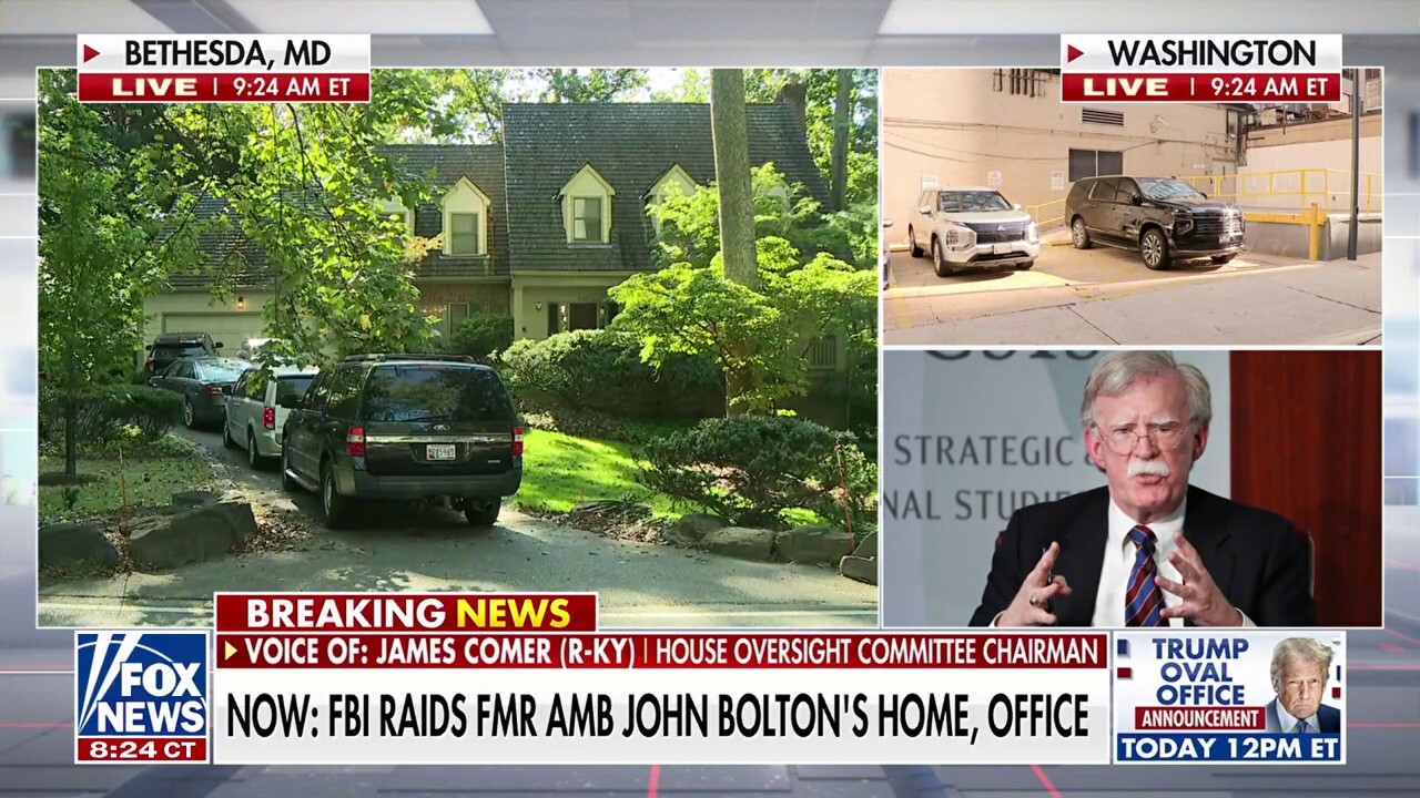 James Comer says Bolton raid is a 'positive': Trump team is 'serious' about accountability