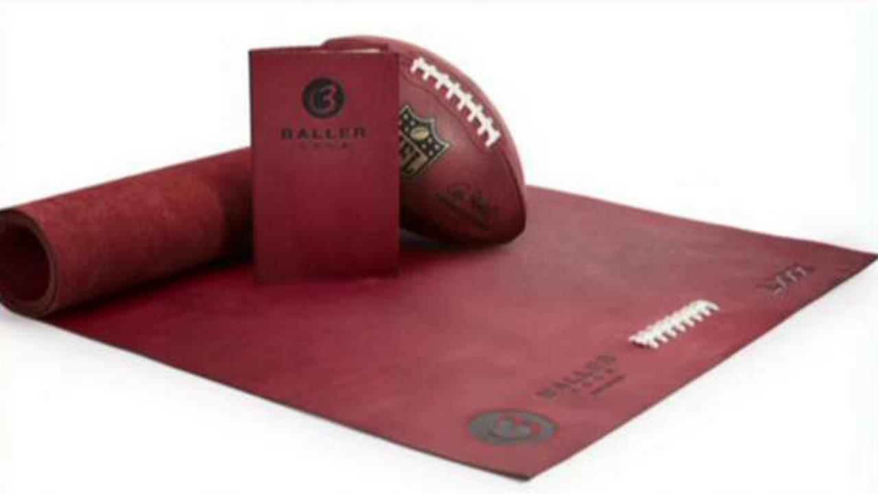 Yoga mat made from football leather sells for $1,000