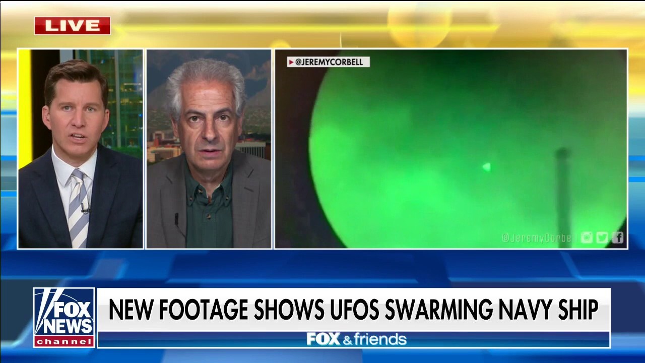Possible UFOs seen swarming US Navy ship