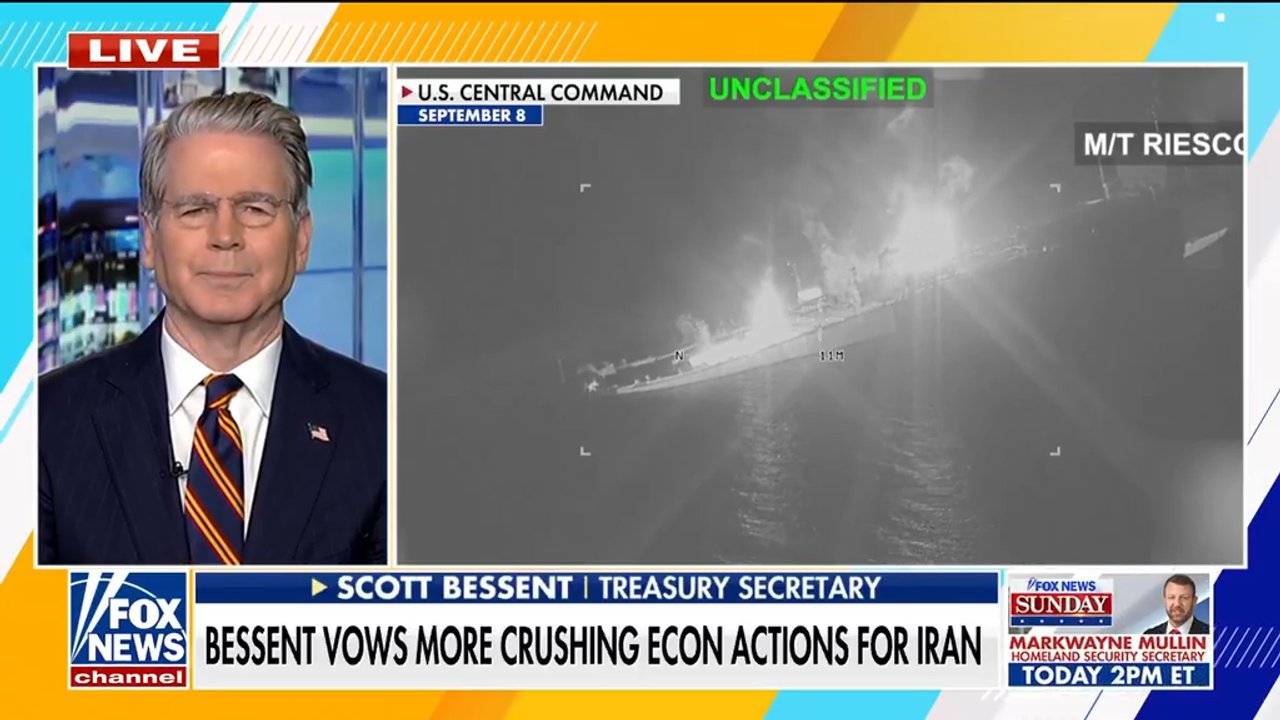 Bessent says US will 'continue to pressure' Iran's economy